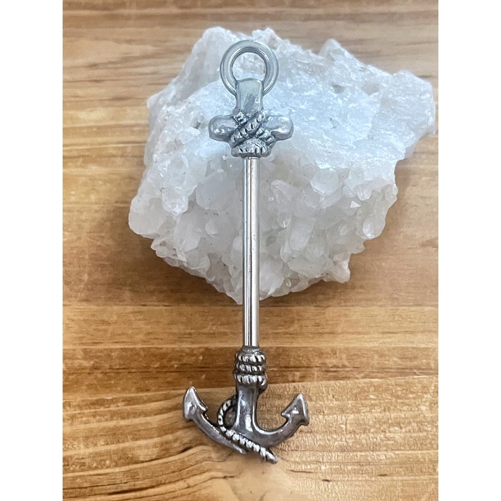Anchor Pendant Twist Off Versatile Charm Antique Silver Jewelry Making Accessory